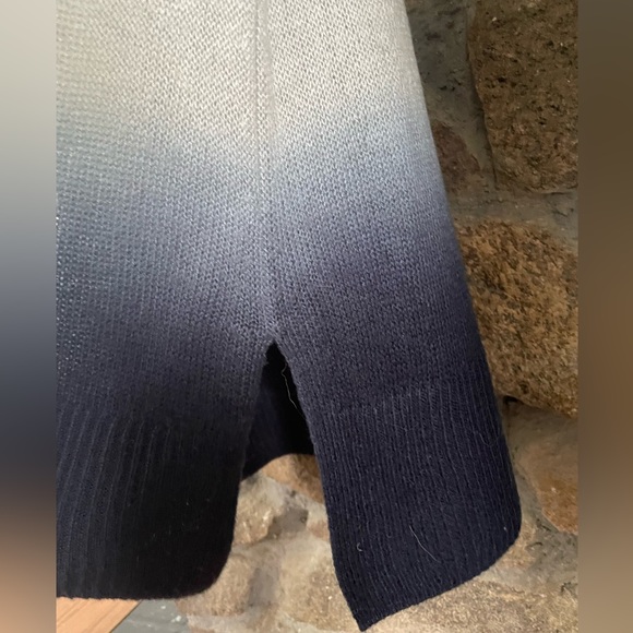 Vince Camuto open shoulder sweater. Navy and gray. Women’s size S. - Picture 8 of 8